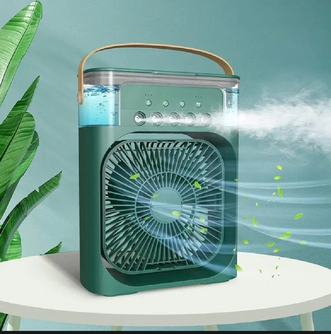 3 In 1 Air Humidifier Cooling USB Fan LED Night Light Water Mist Fun Humidification Fan Spray Electric Fan