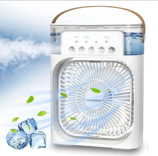 3 In 1 Air Humidifier Cooling USB Fan LED Night Light Water Mist Fun Humidification Fan Spray Electric Fan