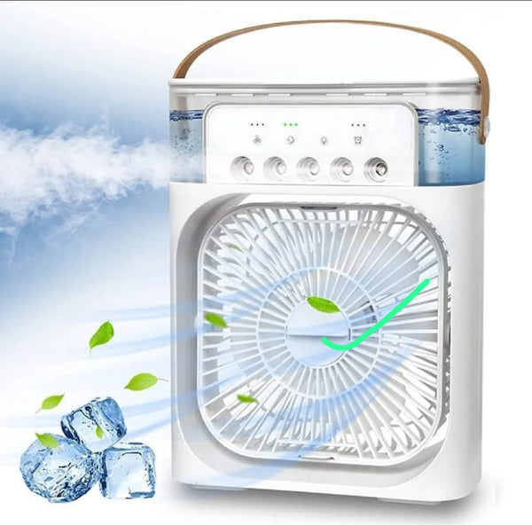 3 In 1 Air Humidifier Cooling USB Fan LED Night Light Water Mist Fun Humidification Fan Spray Electric Fan